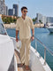 Autumn New Hot Selling Men's High-End Luxury Solid Color Business Leisure Tiki Stand Collar Button Trend Men's Suit