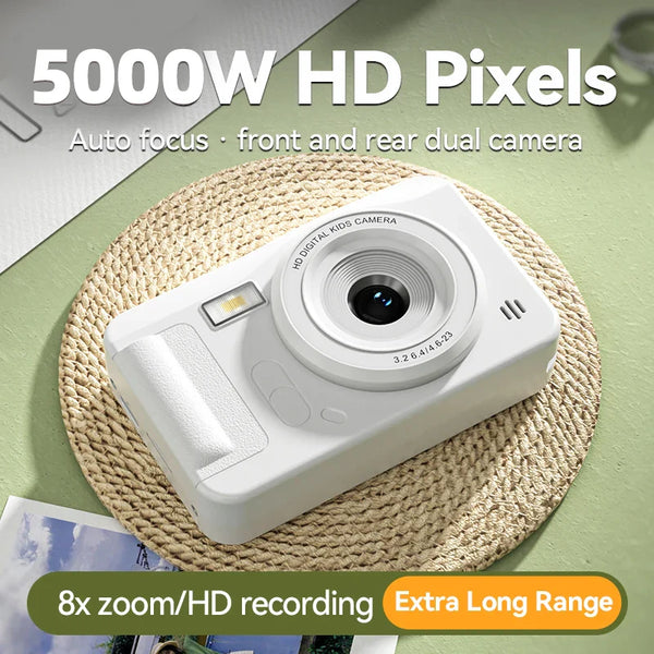 40MP 1080P Camera with Lanyard 8X Zoom Anti Shake 4K HD Auto Focus Support 64GB Card Selfie Digital Video Camera For Beginner