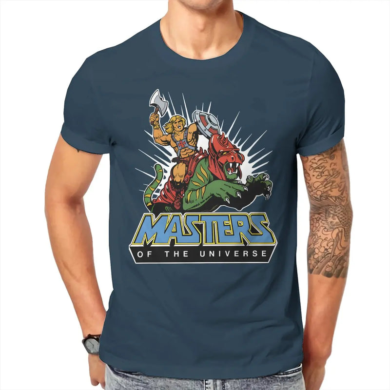 Cool Round Collar TShirt He-Man & Masters Of The Universe Fabric Basic T Shirt Men Tops New Design Big Sale
