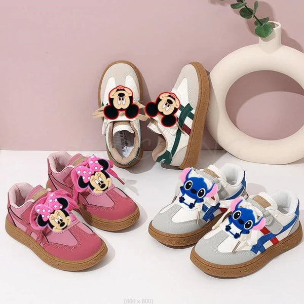 Disney Mickey Minnie Kids Sneakers Girls Sneakers Casual Children Sneakers Fashion Boys Non-slip Sneakers Kids Outdoors Shoes
