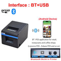 Xprinter 200mm/s Thermal Receipt Printer with Auto Cutter 80mm POS Printer Kitchen Printer with+Ethernet /Bluetooth+USB/WIFI+USB
