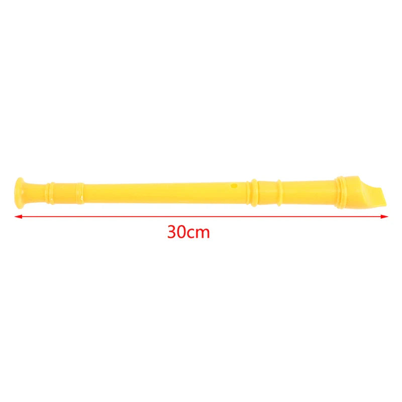 8 Holes Plastic Flute G Key Colourful Woodwind Instrument Random Color For Beginner Music Lesson Children Toy With Clean Stick