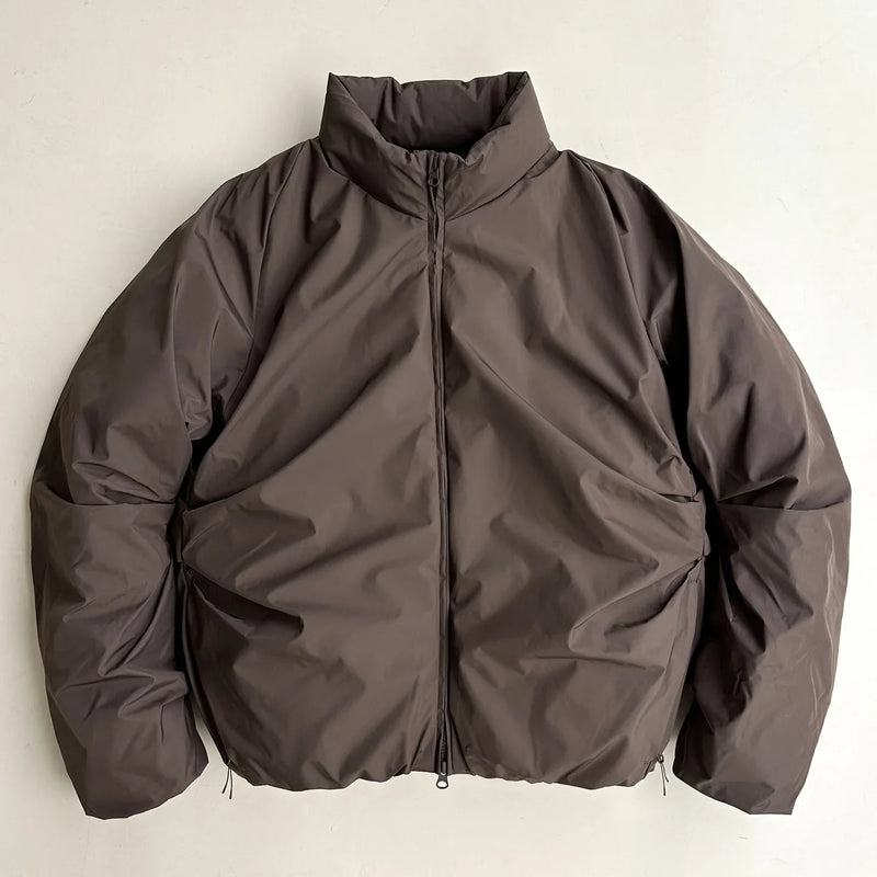 Y2K Autumn And Winter New American Fashion Double Zipper Solid Color Warm Oversize Down Jacket Men's Harajuku Couple Casual Coat