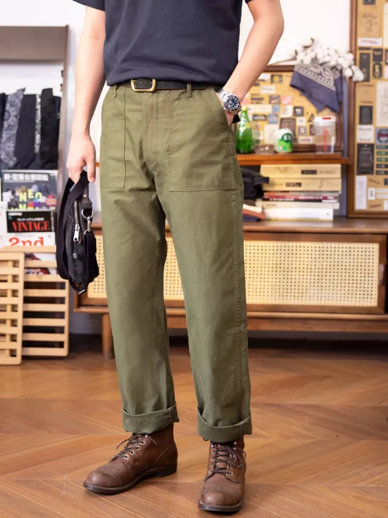 Red Tornado OG-107 Pants Straight Fit Men's Military Style Work Trousers Army Green