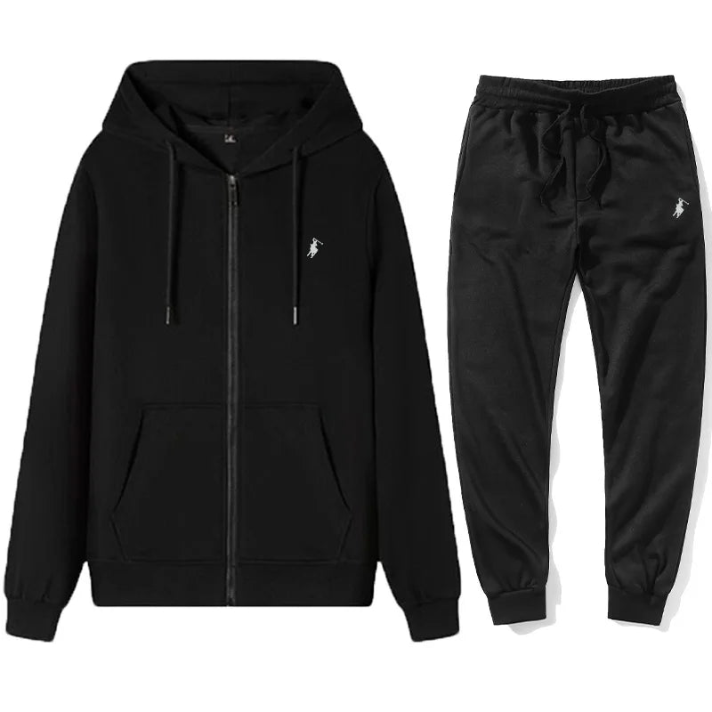 Brand Men's and Women's Zipper Hoodies and Pants Set, Hoodies, Jackets, Sports and Hoodies