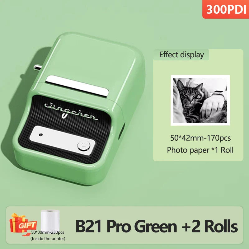 Niimbot B21 Pro 300dpi High Definition Portable Mini Thermal Printer Bluetooth Self-adhesive Label Photo Printer Sticker Maker