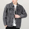 Spring Autumn Denim Jacket Men's Casual Workwear New Trendy High-end Feel Men's Jacket Clothing Regular Length