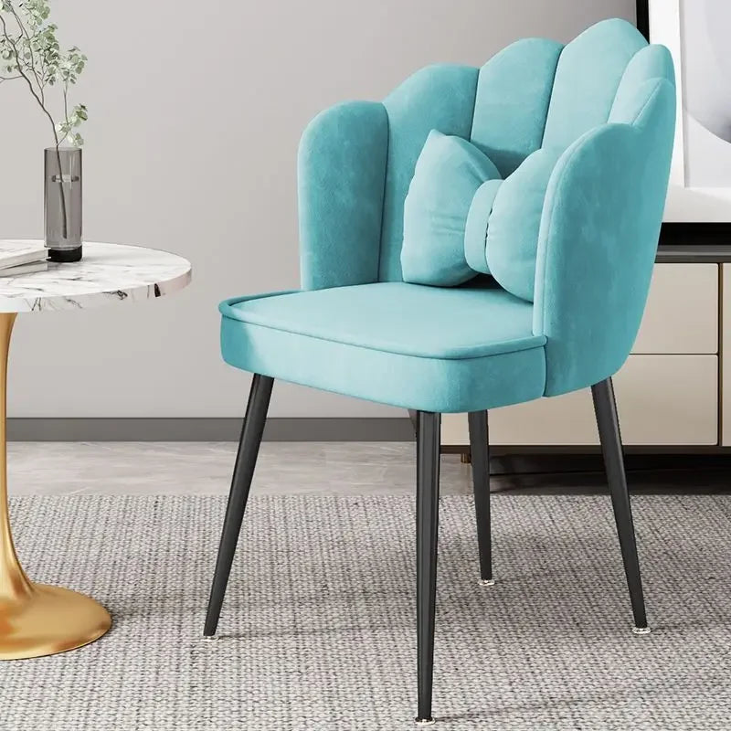 Simple Dining Room Chair Home Light Luxury Stool Backrest Girl Internet Celebrity Bedroom Dressing Table Makeup Chair