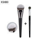 KSHBO 2pcs/set Makeup Beauty Tools Foundation Brush 47 Broom Head Liquid Foundation Shadow Repairing for Women Face Base Brushes