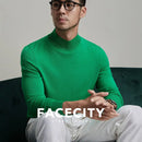 Autumn Winter Men's Black Turtleneck Pullover Casual Thin Wool Top Slim Fit Long Sleeve Clothing Knit Sweater Mens Clothes