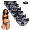 6pcs Women's Panties Sexy Underwear Women Briefs Brazilian Lingerie High Waist Female Underpants Plus Size