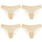 TrowBridge 4PCS Women's Panties Sweet Lace Underwear Sexy Lingerie Soft Silk Satin Female Briefs Hollow Out Mesh Cozy Underpants