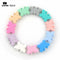 LOFCA 5PCS Butterfly Beads Silicone BPA Free Baby Teether Accessories For Teething Necklace Pacifier Clip DIY Nusring Gift Chew