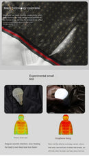 2024 New Winter Jacket Men Women Outdoor Ski Waterproof Graphene Warm Hooded Parka Male Street Casual Multi Pocket Padded Jacket