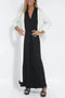 2023 New Solid Color V-Neck Pullover Dress Cardigan Jacket Women's Fashion Cross-Border Amazon Independent Site Clothing