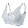 LERVANLA 2566 Strong Breathability Mastectomy Bra Women with Pocket Breast Form Pads Included Adjustable Cotton Comfort  Large