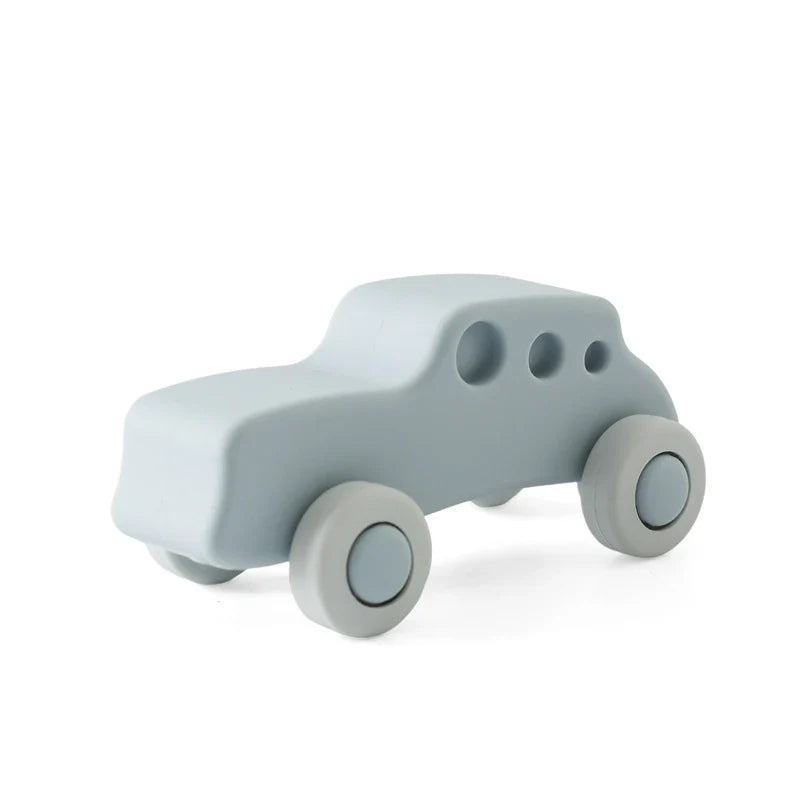 1Pcs Food Grade Baby Silicone Teether Toy Cartoon Car Nursing Teething Ring BPA Free Newborn Health Molar Chewing Accessorie Toy