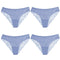 TrowBridge 4PCS Women's Panties Sweet Lace Underwear Sexy Lingerie Soft Silk Satin Female Briefs Hollow Out Mesh Cozy Underpants