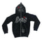 Fashion Mens Streetwear Hot Drilling Cross Hoodies Vintage Oodie Black Skeleton Hoodie Oversized Full Zip Hooded Sweatshirt