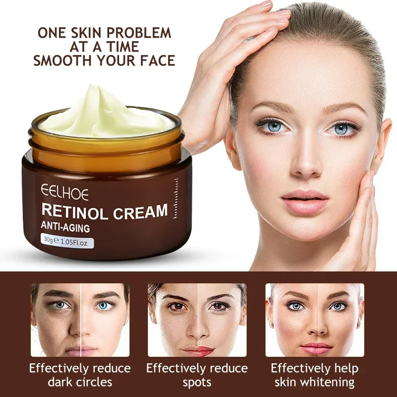 Retinol Face Cream Anti-Aging Wrinkle Remover Firming Lifting Skin Care Fade Fine Lines Whitening Moisturizing Korean Cosmetics