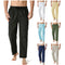 Summer Men Sport Gym Pants Soild Cotton Linen Pants Breathable Casual Training Trousers Joggers Hip Pop Sweatpants Streetwear