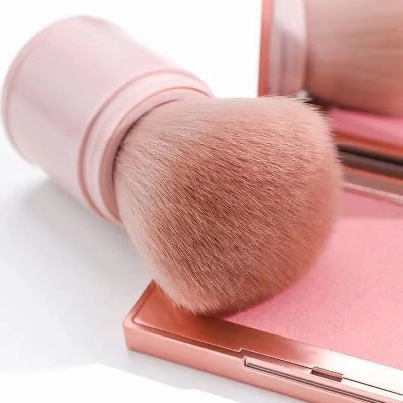 Portable Mini Retractable Blush Brush Soft Loose Powder Foundation Makeup Brush Multi Functional Beauty Makeup Tool