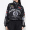 Autumn Spring Print Racing Thin Jacket Coat Women Men Casual Zipper Long Sleeve Black Vintage Outerwears