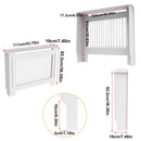 S M L XL Extra Tall 92CM Radiator Cover MDF Cabinet Grill Shelf Fence Panel Barrier