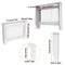 S M L XL Extra Tall 92CM Radiator Cover MDF Cabinet Grill Shelf Fence Panel Barrier