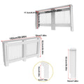 S M L XL Extra Tall 92CM Radiator Cover MDF Cabinet Grill Shelf Fence Panel Barrier