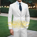 2025 Fashion Suit Sets For Men Evening Dinner Slim Fit Blazer Pants 3 Pieces Elegant Male Formal Outfits
