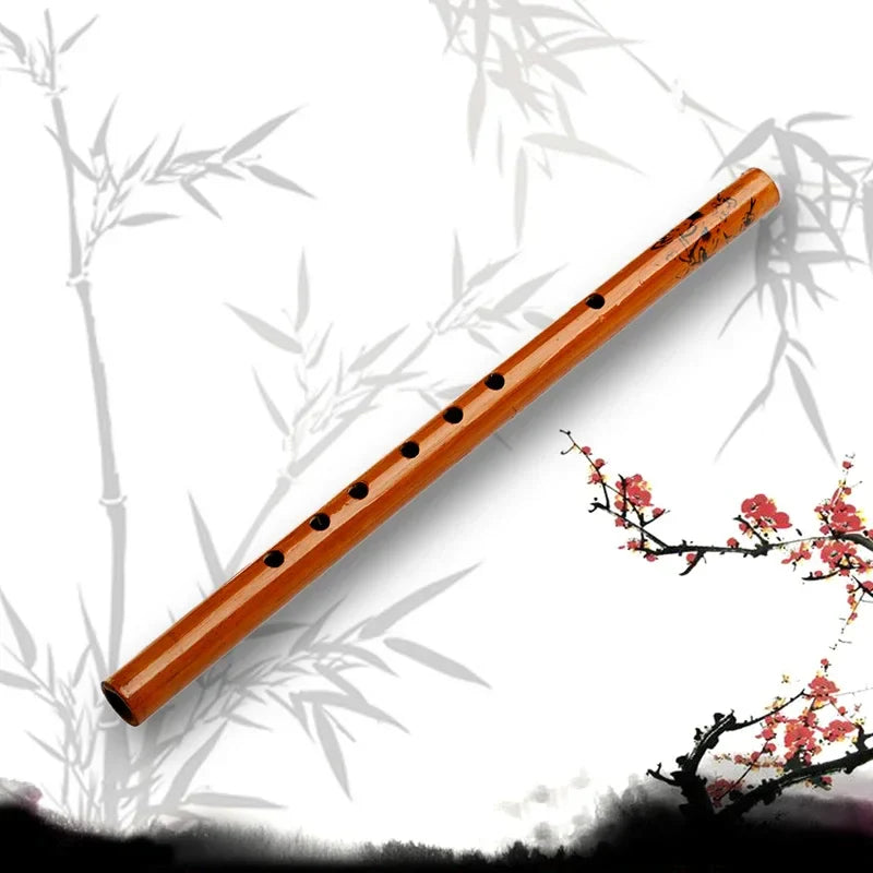 Traditional 6 Hole Bamboo Flute Clarinet Student Musical Instrument Color