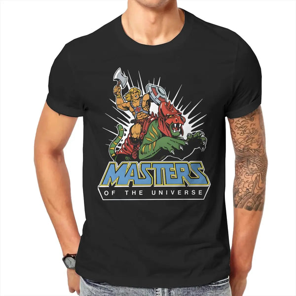 Cool Round Collar TShirt He-Man & Masters Of The Universe Fabric Basic T Shirt Men Tops New Design Big Sale