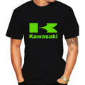 Kawasaki Logo Motorcycle Men Summer T-shirt 100% Cotton Women Tee Shirts 2024 New Fashion Short Sleeve Sport Male Clothing Tops