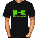 Kawasaki Logo Motorcycle Men Summer T-shirt 100% Cotton Women Tee Shirts 2024 New Fashion Short Sleeve Sport Male Clothing Tops