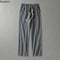 Plus Size 8XL 9XL Pants Men's Solid Cotton Linen Loose Casual Trouser Fashion Drawstring Straight Joggers Vintage Sweatpants Men