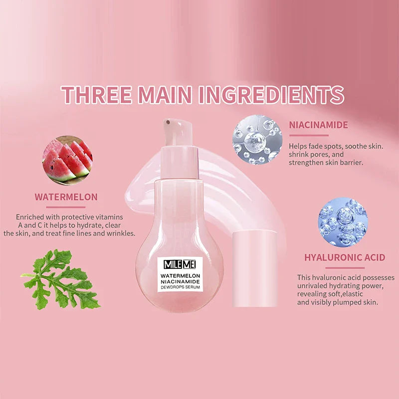 Watermelon Nicotinamide Bulb Essence Glow Recipe Cosmetics Moisturizing Lotion Essence Whitening And Brightening Skin Makeup