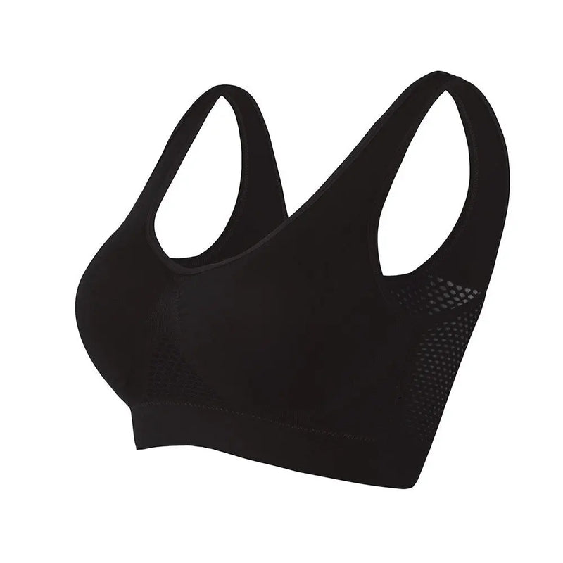 Sports top Woman Gym Clothing Women Sports Bra Breathable Brassiere Removable padded Underwear Wire Free Running Active Vest