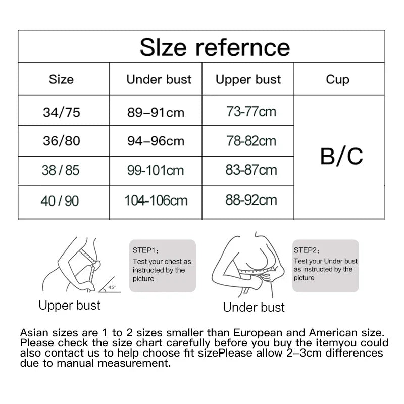 ALLTOOALL 3PC Women Sexy Lace Bras Plus Size Push Up Bralette Female Underwired Underwear Hollow Out Lingerie Embroidery Bra