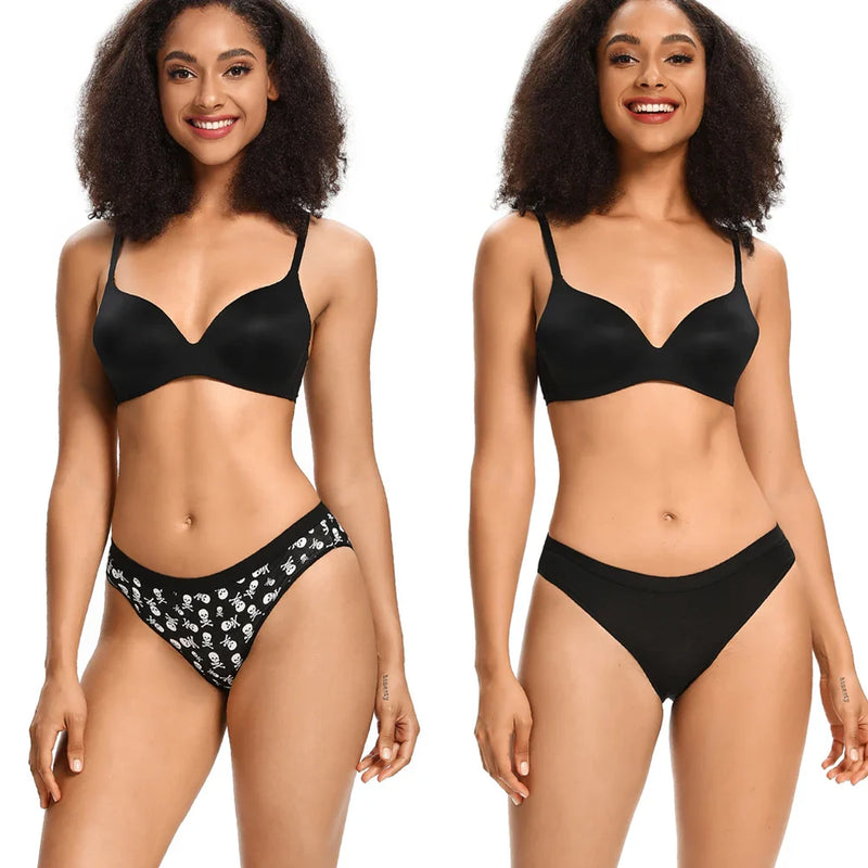 6pcs Women's Panties Sexy Underwear Women Briefs Brazilian Lingerie High Waist Female Underpants Plus Size