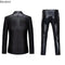 Men's Suit Sets Chic Shiny Gold 2 Pieces Suits Blazer+Pants Sets Stage Perform Clothes Party Nightclub Dancer Costume Sets Men