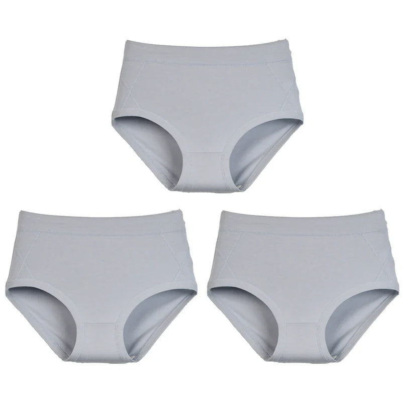 3Pcs Women's Cotton High Waist Panties Underwear Female Large Intimate Lingerie Briefs Woman Underpants Panty Panti New 2025