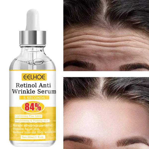 Retinol Instant Wrinkle Remover Face Serum Lifting Firming Anti Aging Fade Fine Lines Whitening Moisturizing Skin Care Cosmetics