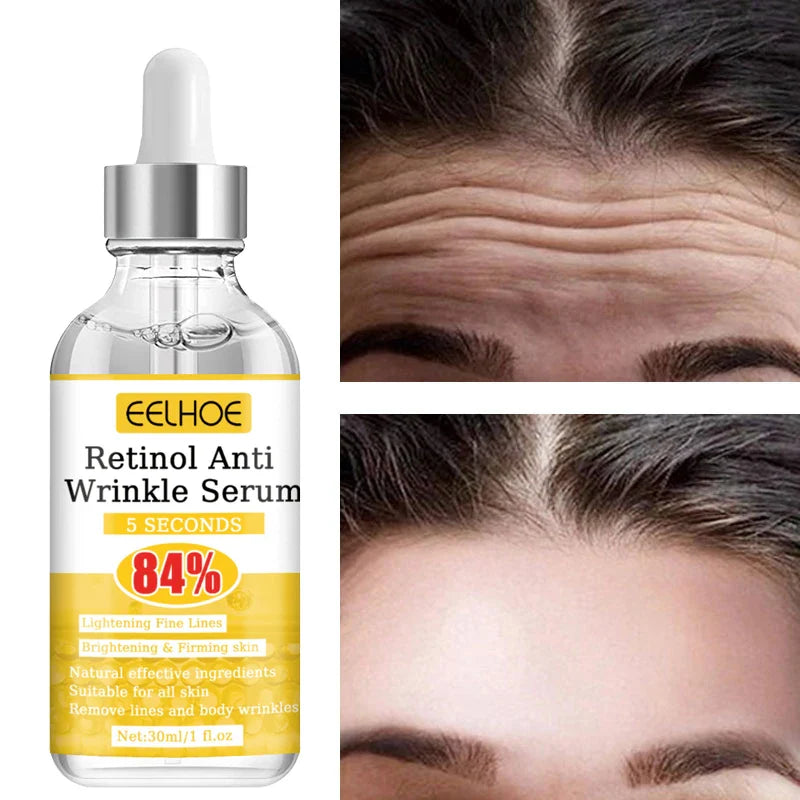 Retinol Instant Wrinkle Remover Face Serum Lifting Firming Anti Aging Fade Fine Lines Whitening Moisturizing Skin Care Cosmetics