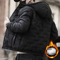 Thickened Fleece-Lined Cotton Coat New Trendy Men's Casual Youth Jacket Versatile Padded Top For Winter