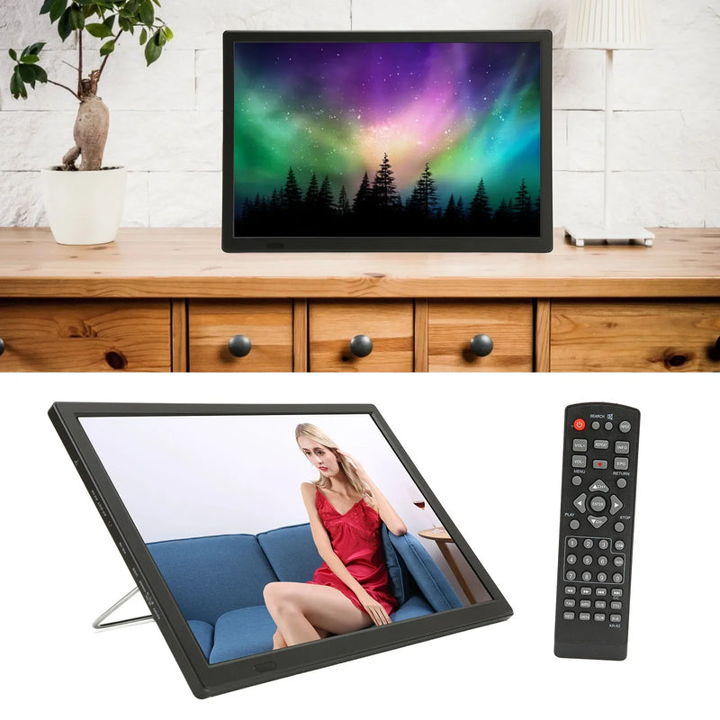 15.4 Inch Digital Television Multifunction Support 1080P Video Rechargeable Portable TV