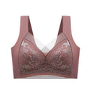Top High Quality Lace Ladies Underwear Sexy and Comfortable No Steel Rings Fixed Cups Gathered Small Large Size Bra Thin Section