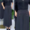 Elegant High-End Southeast Asian Cross-Border Thin Skirt Women's Loose-Fit Medium-Age Mother Bell Bottoms Anti-Wrinkle