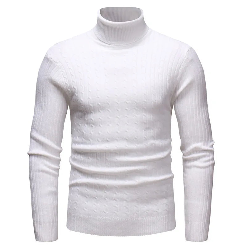 Winter Men's Turtleneck Sweater 2022 New Knitwear Large Size Clothes Casual Pullovers Personality Fashion Cold Shirts