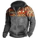 Men's Vintage Y2K Zipper Golf Hoodie 3D Jersey Sweatshirt Ethnic Pullover Fashion Jacket Long Sleeve Casual Clothing
